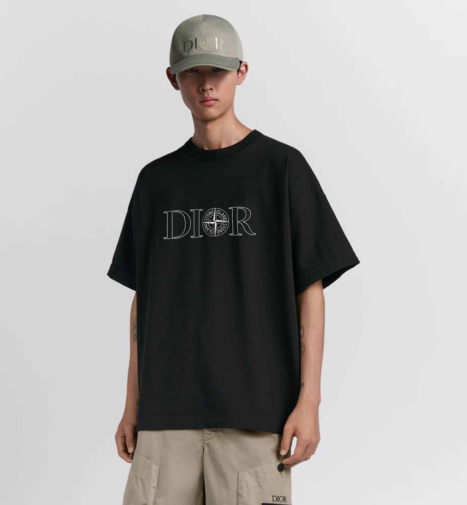 DIOR AND STONE ISLAND T-Shirt, Oversized Fit