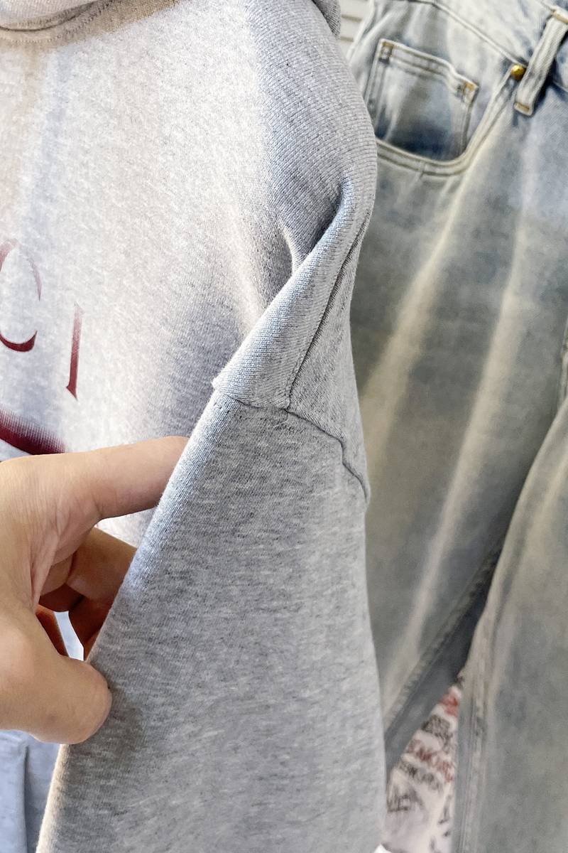 Gucci cotton jersey hooded sweatshirt