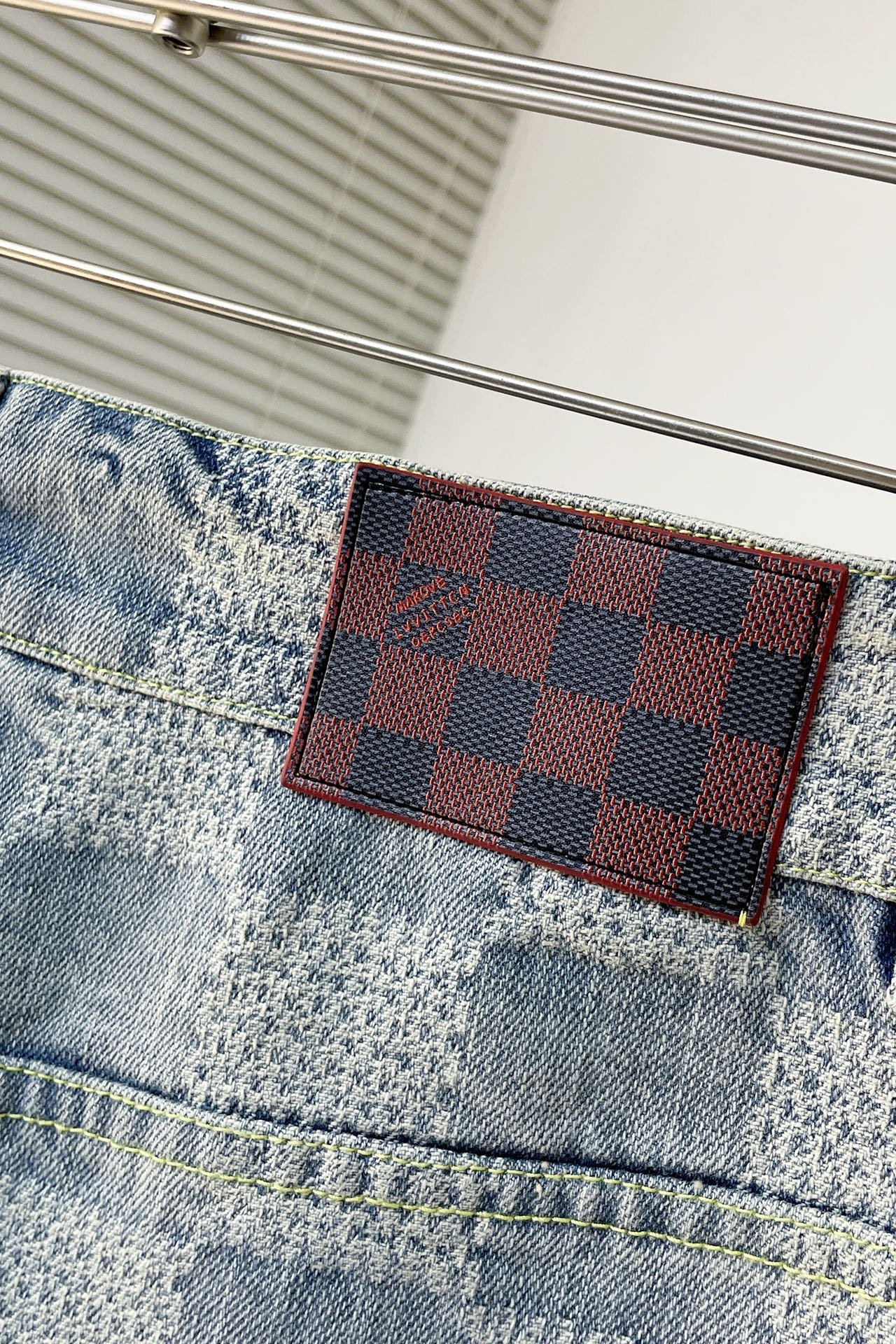 LV Damier Denim Chic Jacket+Damier Bootcut Denim Pants