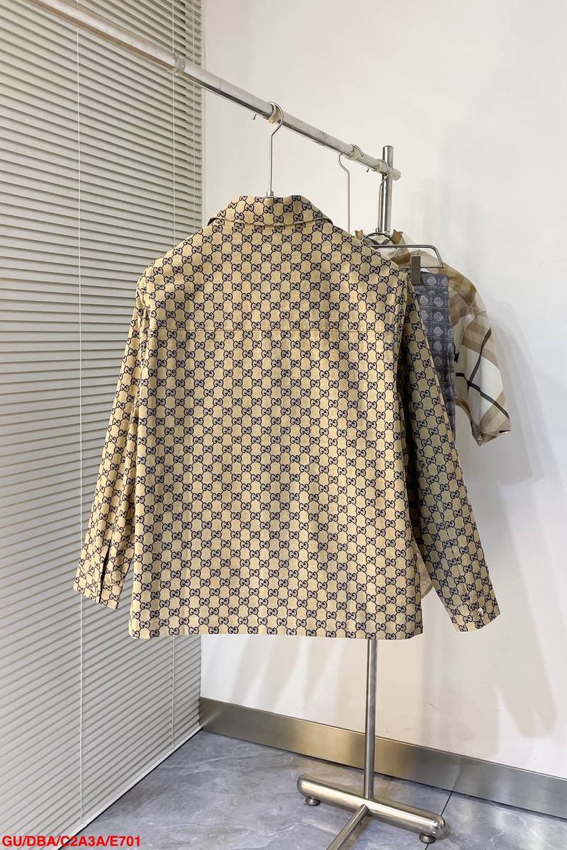 Gucci gg linen blend canvas jacket
