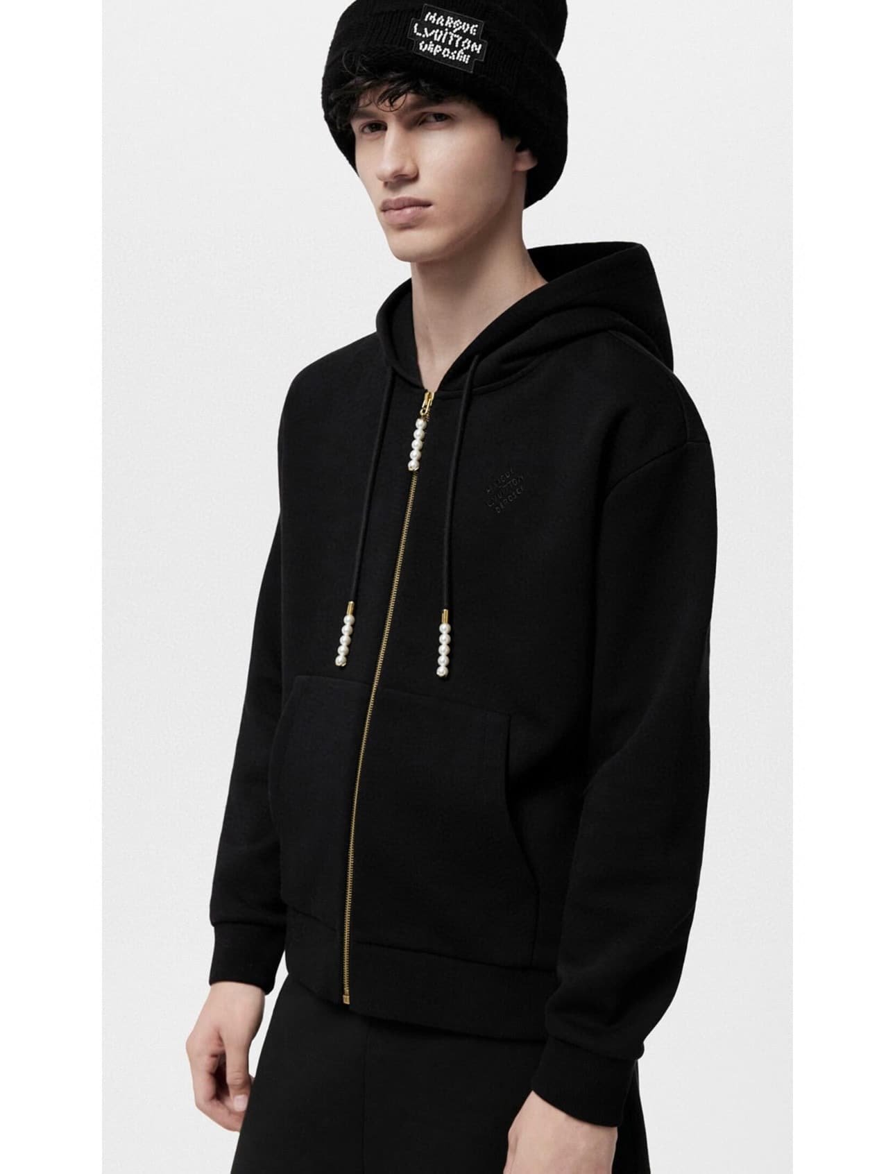 Embroidered Zipped Jersey Hoodie+pant