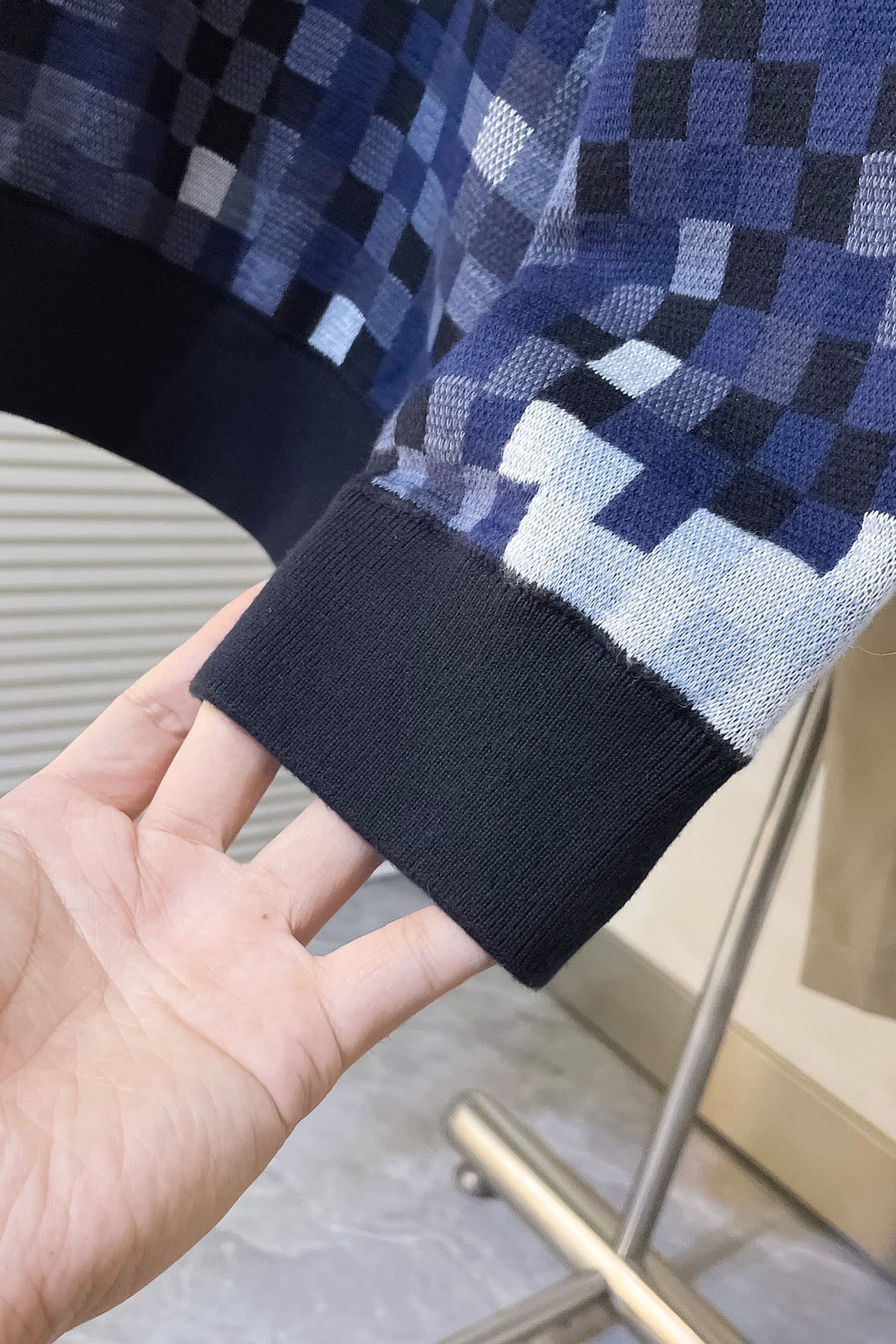 LV Vers Damoflage Jacquard Pullover