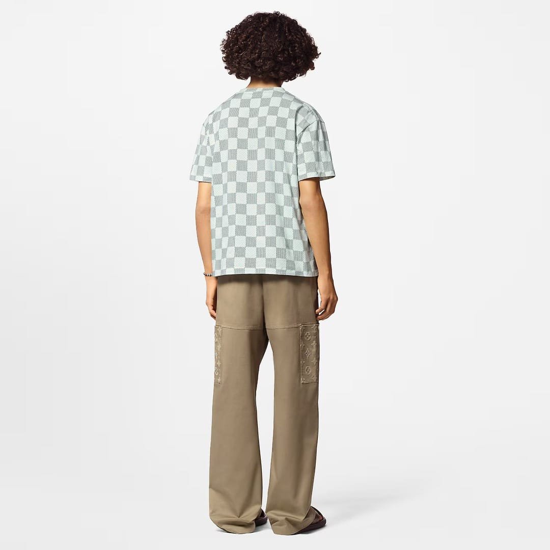 LV Printed Short-Sleeved Cotton T-Shirt