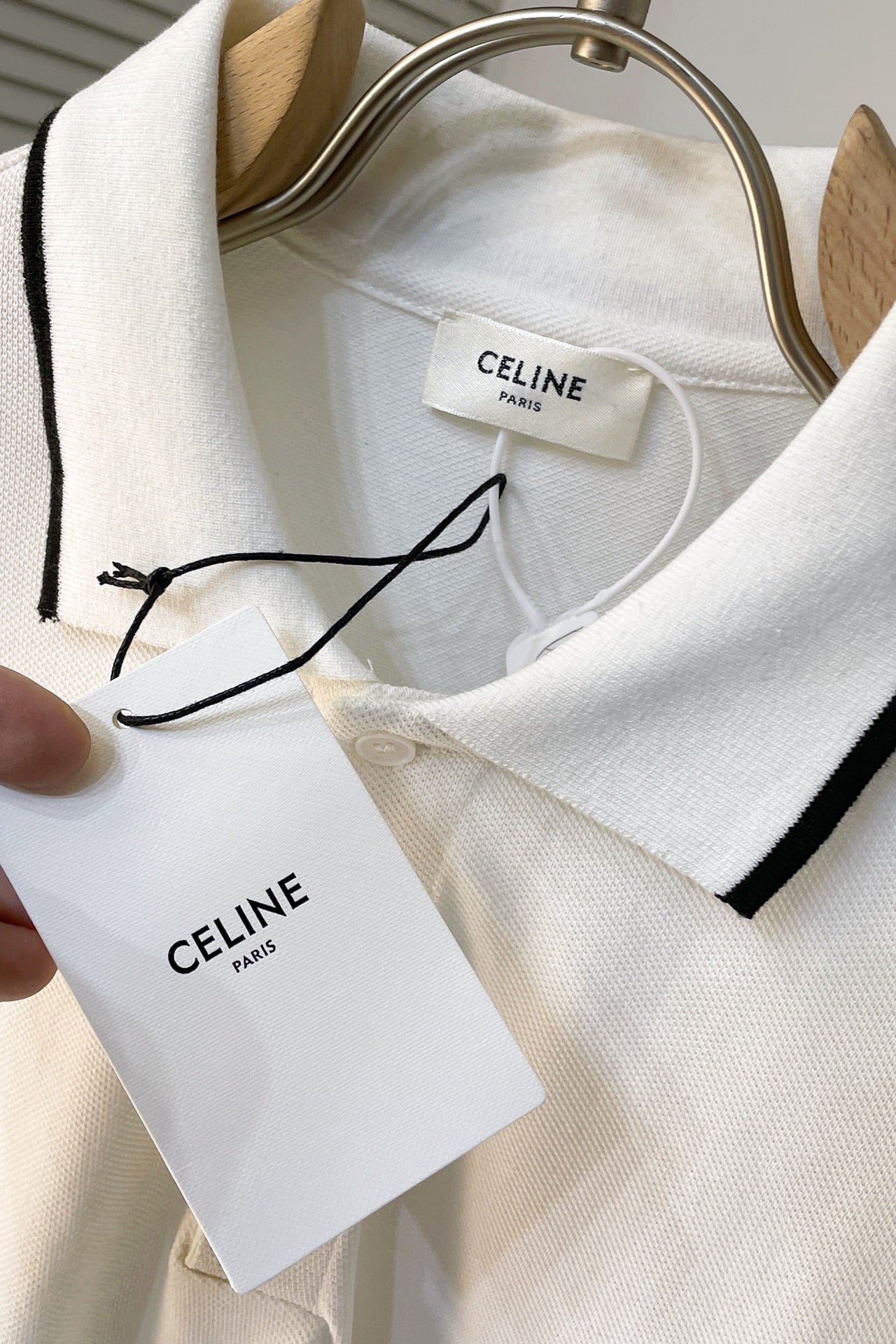 Celine classic polo shirt in cotton pique