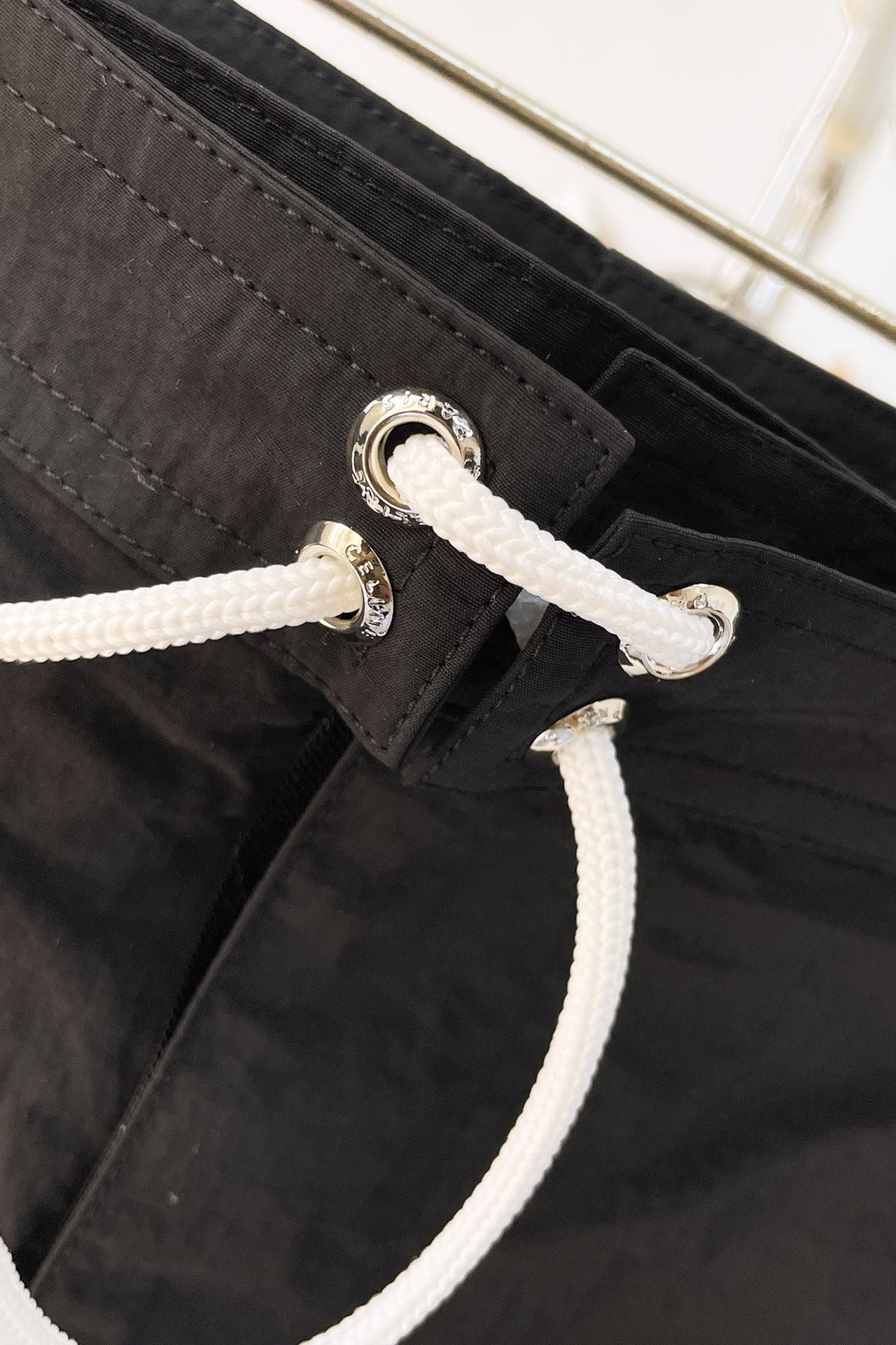 Celine swim shorts in nylon black