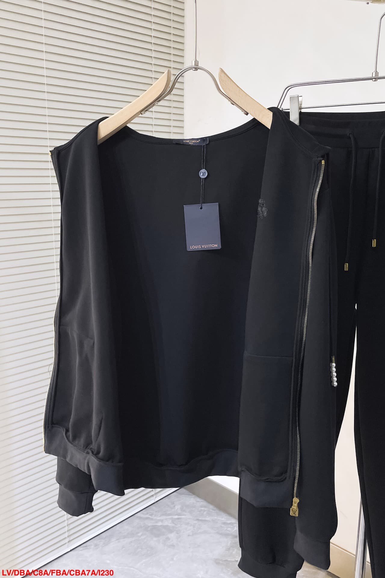 Embroidered Zipped Jersey Hoodie+pant