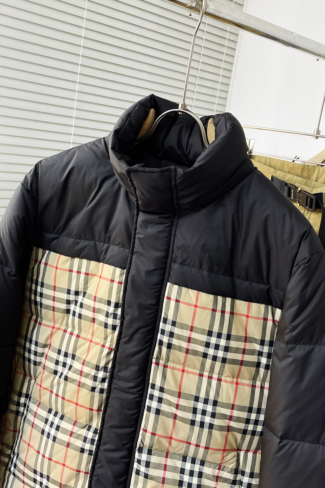 Reversible Check Puffer Jacket