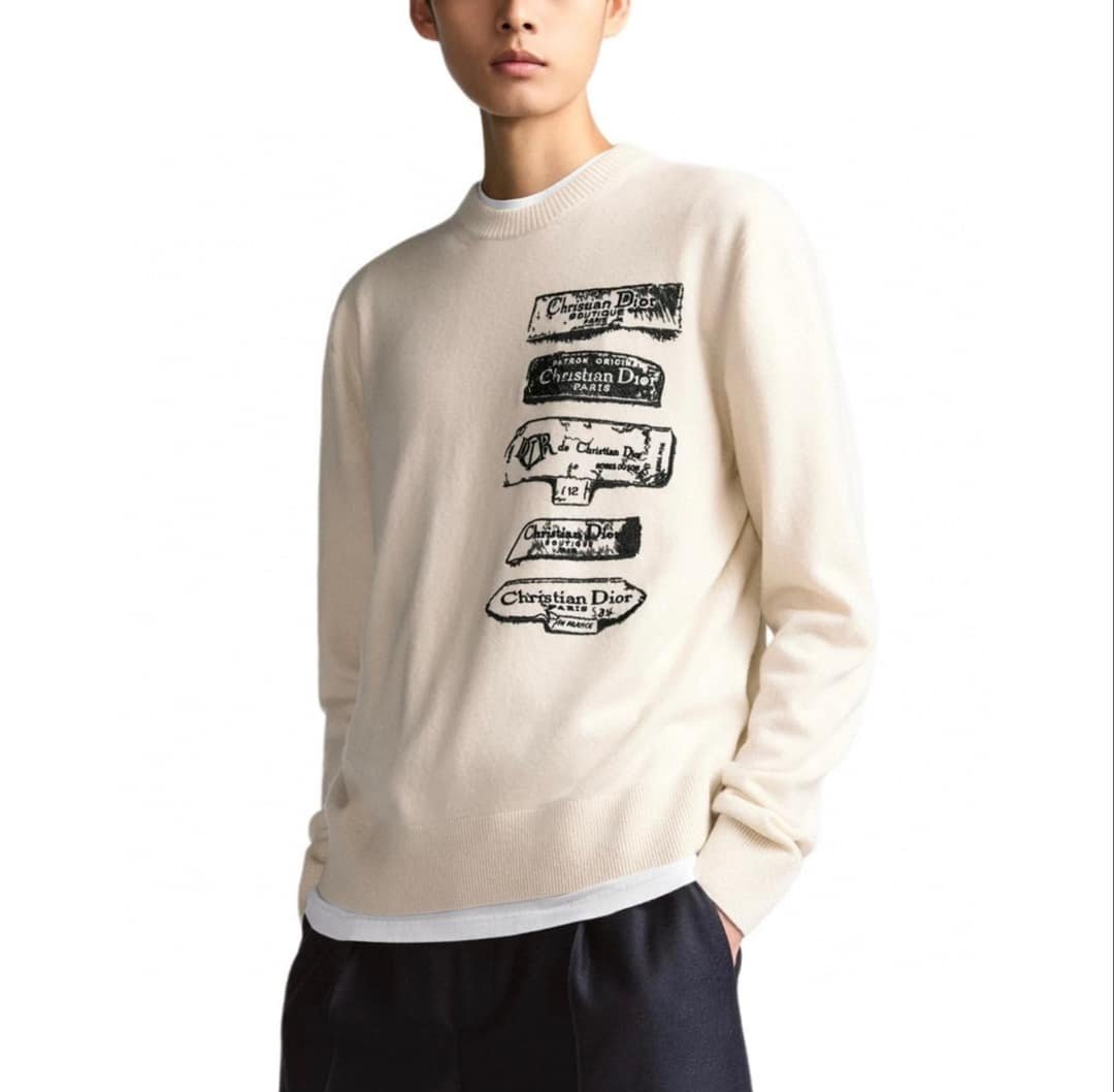 Dior Archives Labels Sweater