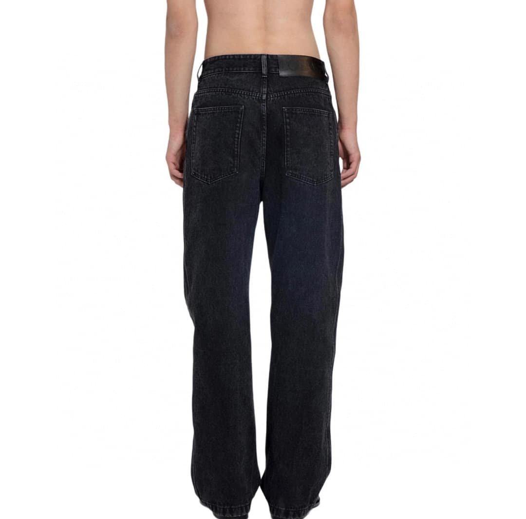 Loewe Anagram jacket in denim+Anagram baggy jeans in denim