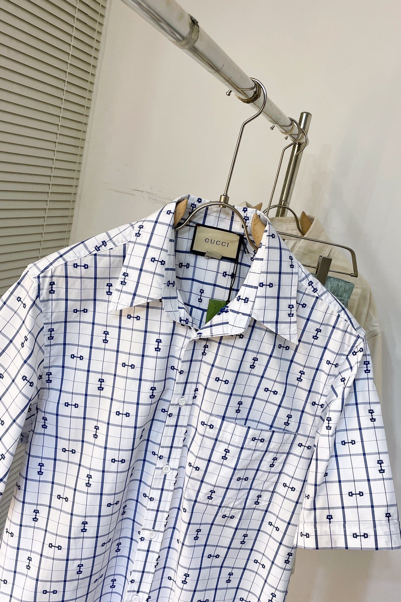 Gucci horsebit print cotton shirt