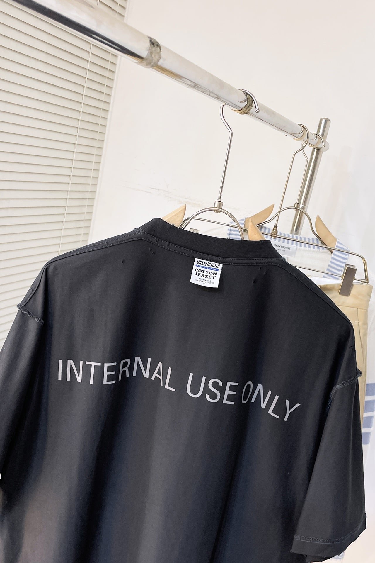 Balenciaga Internal Use Only Inside-Out T-Shirt Oversized