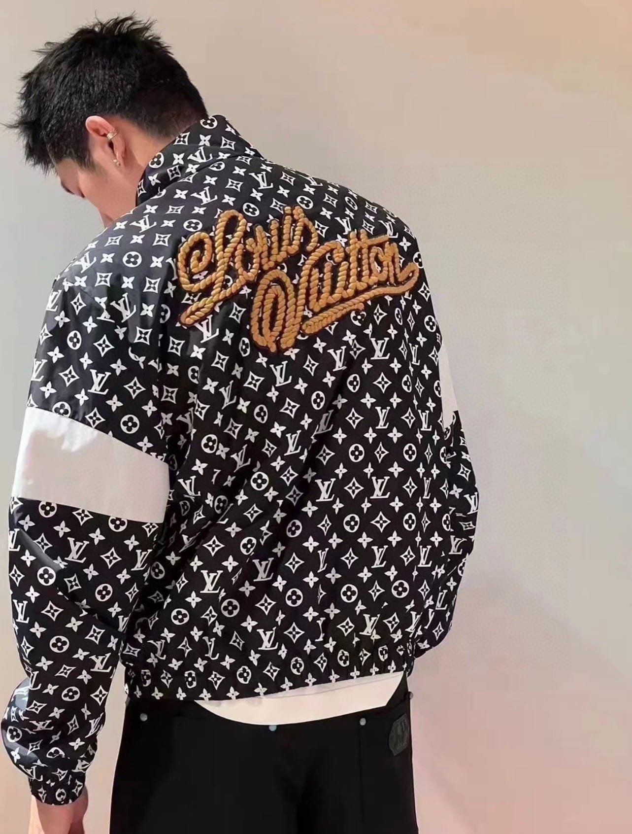 LV Monogram Printed Technical Track Top+Pants