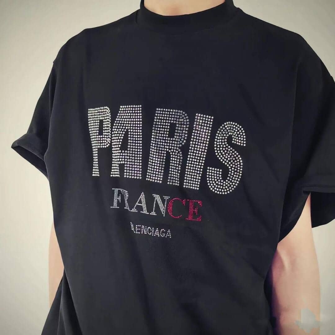 Balenciaga Paris Strass T-Shirt