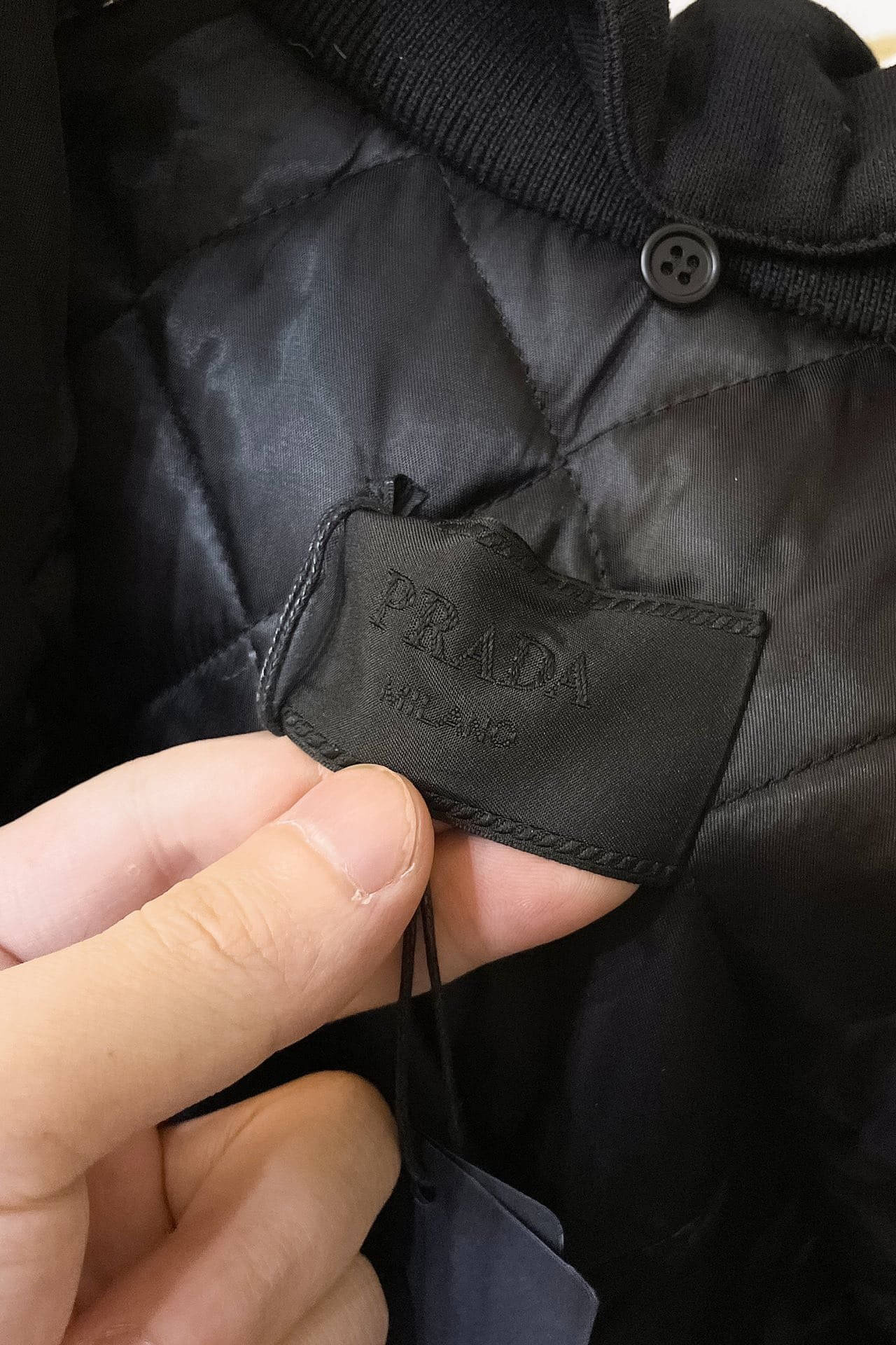 Oversized Re-Nylon bomber jacket