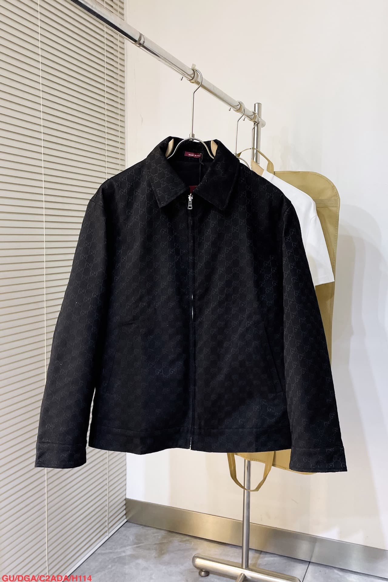 Reversible GG jacket