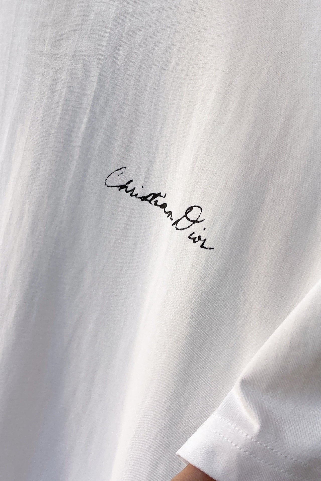 Handwritten Christian Dior T-Shirt, Relaxed Fit