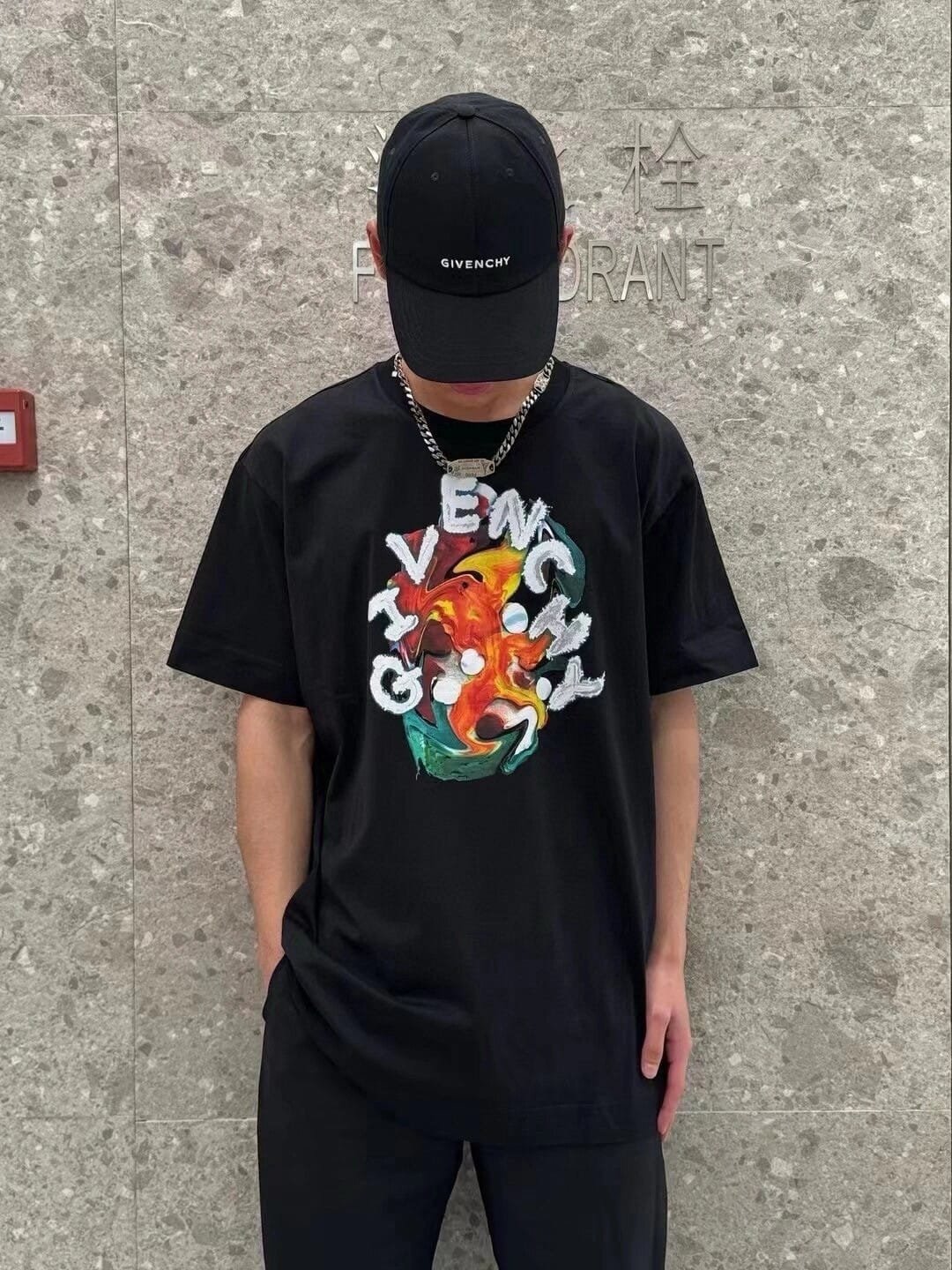 GIVENCHY Psychedelic oversized t-shirt in cotton