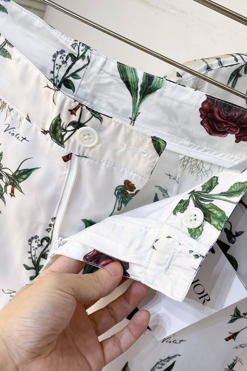 Dior Herbarium Illustration Bermuda Shorts