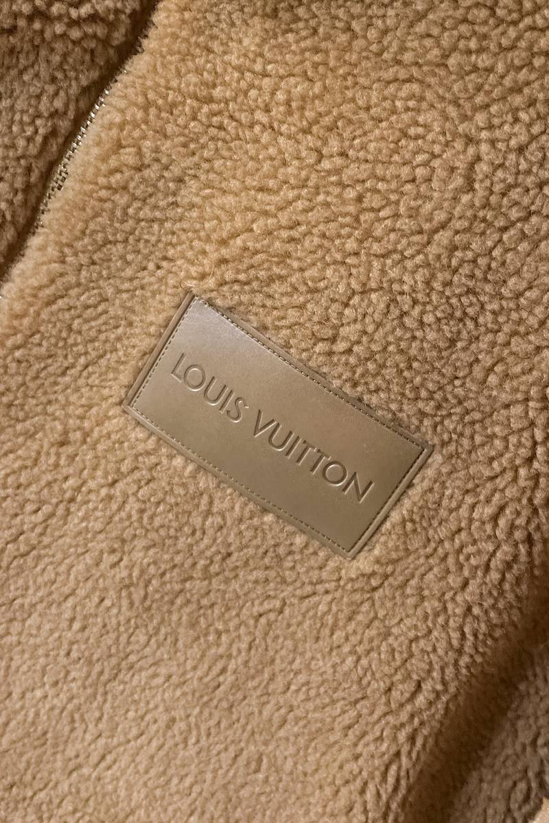 Leather Patch Fleece Blouson