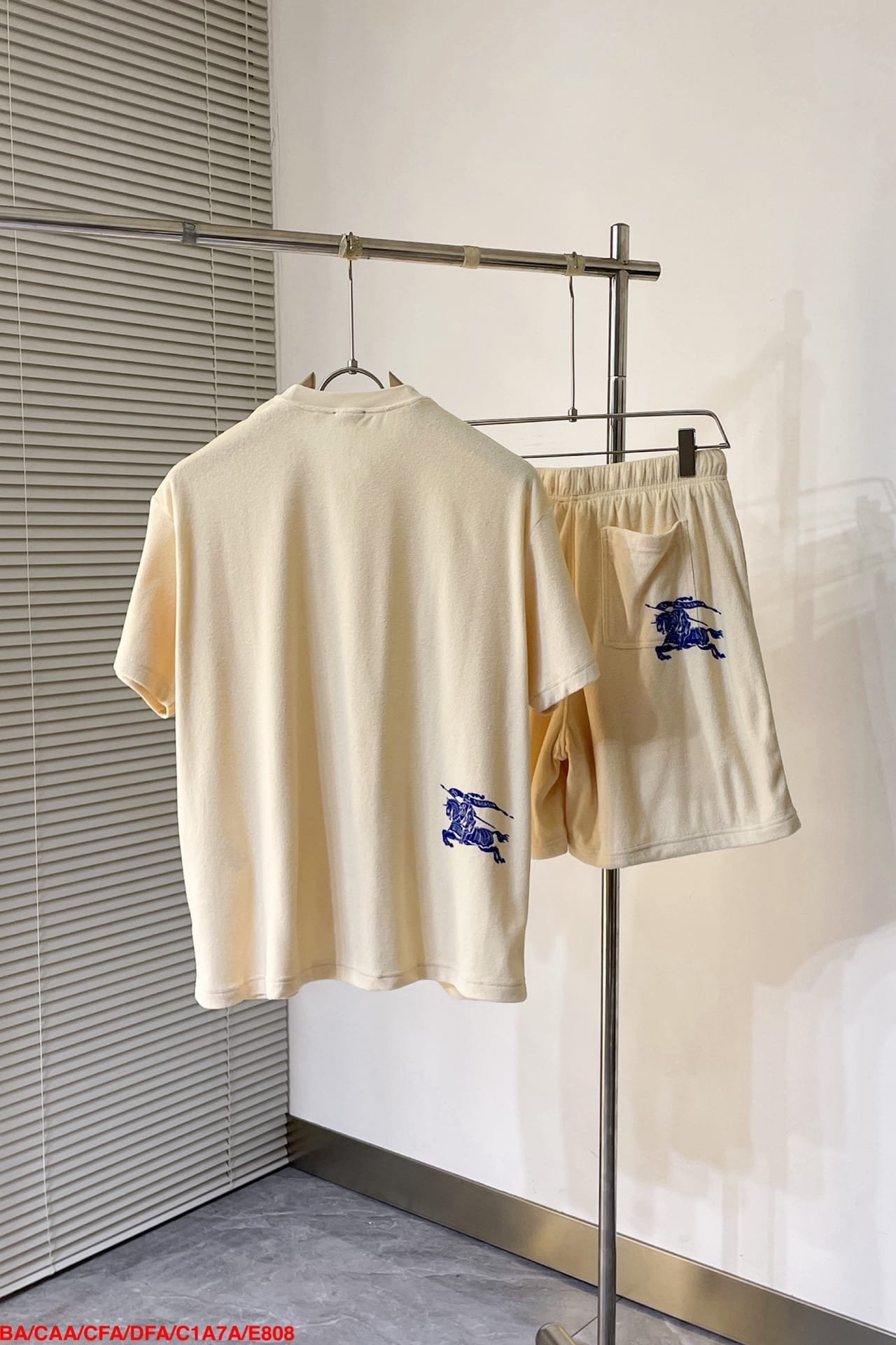 Burberry Cotton Towelling T-shirt+Cotton Towelling Shorts