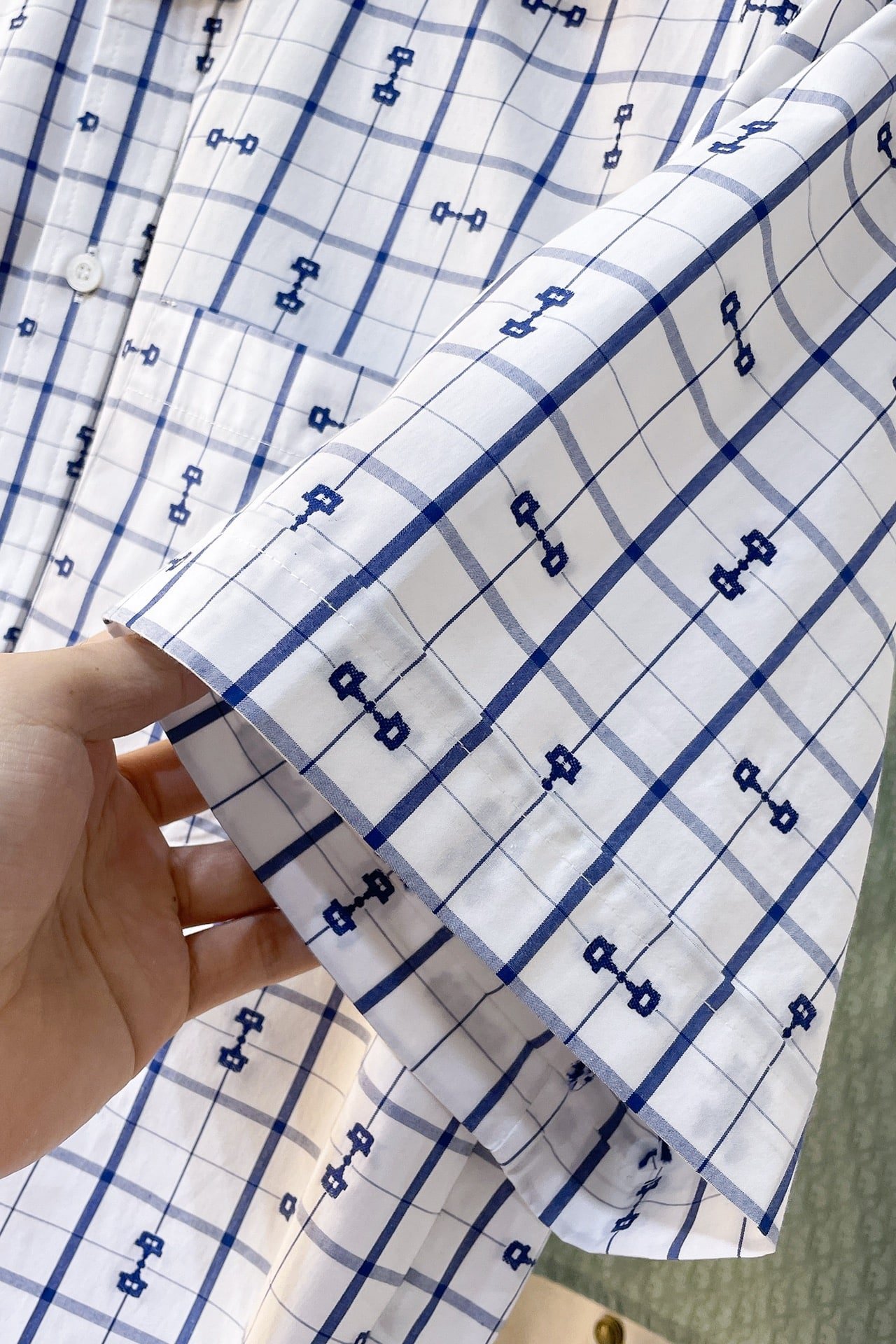 Gucci horsebit print cotton shirt