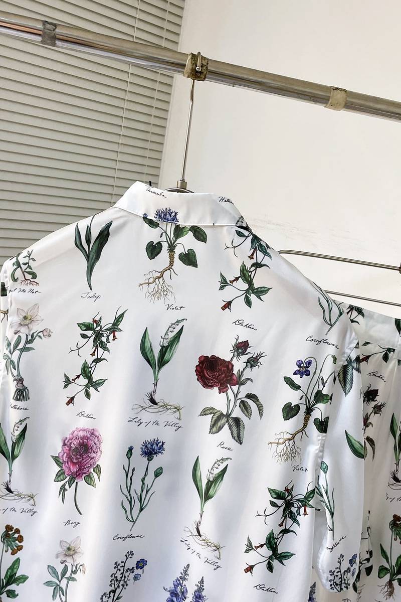 Dior Herbarium Illustration Short-Sleeved Shirt