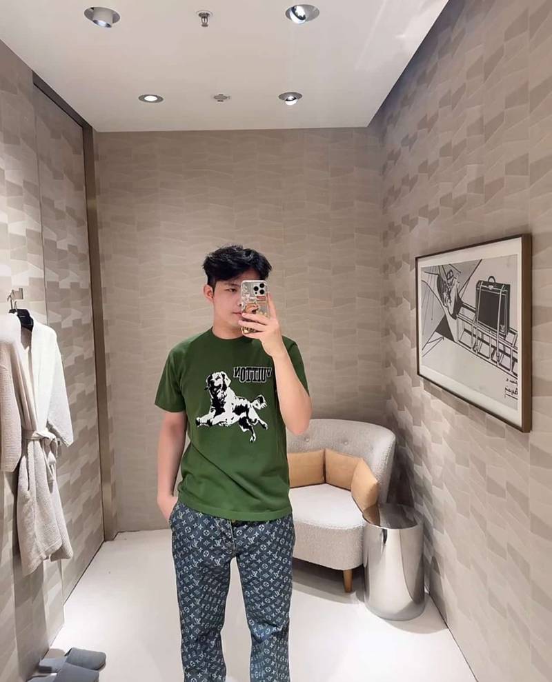 Short-Sleeved Cotton Crewneck