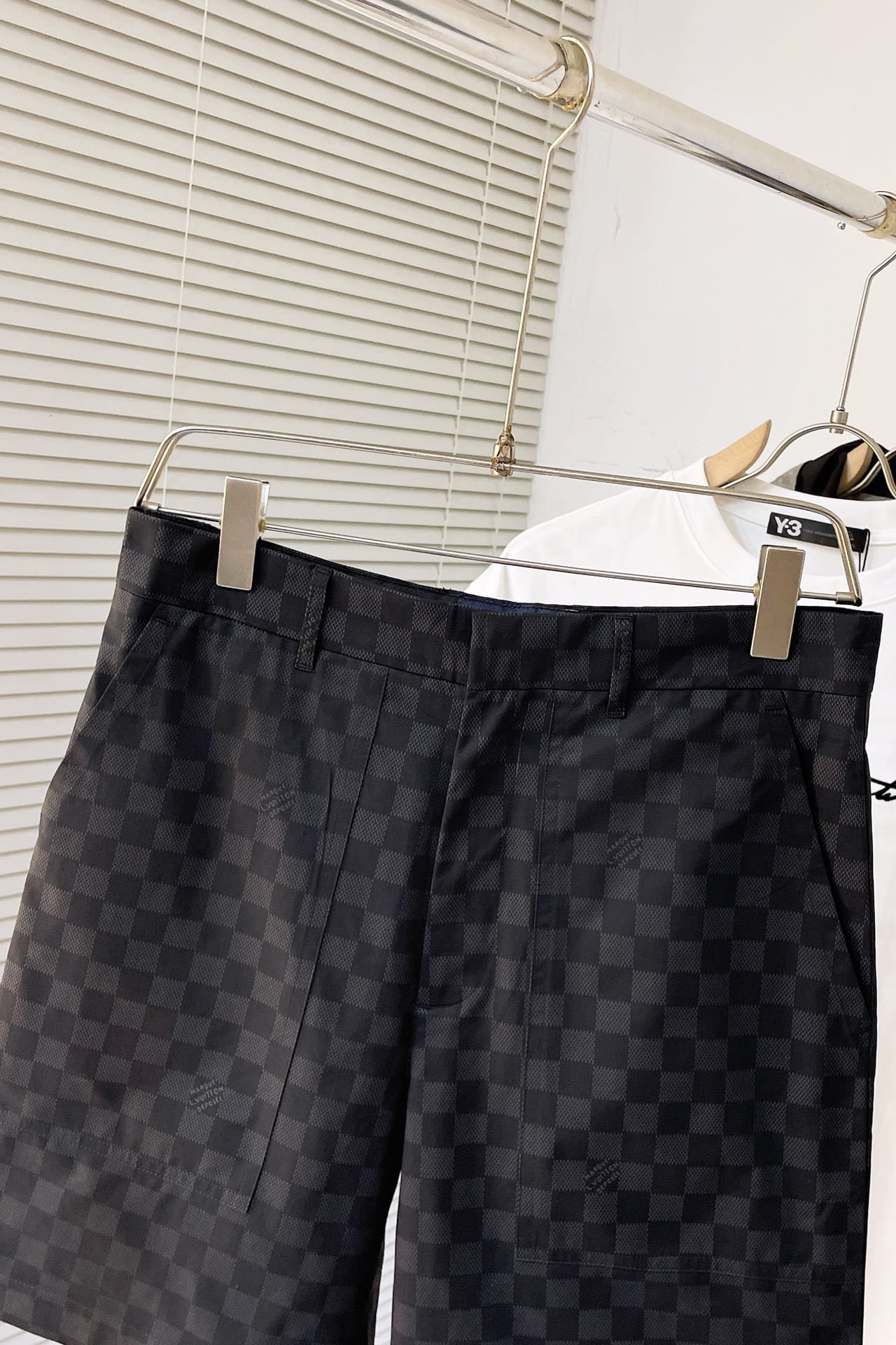 LV Damier Cotton Casual Shorts