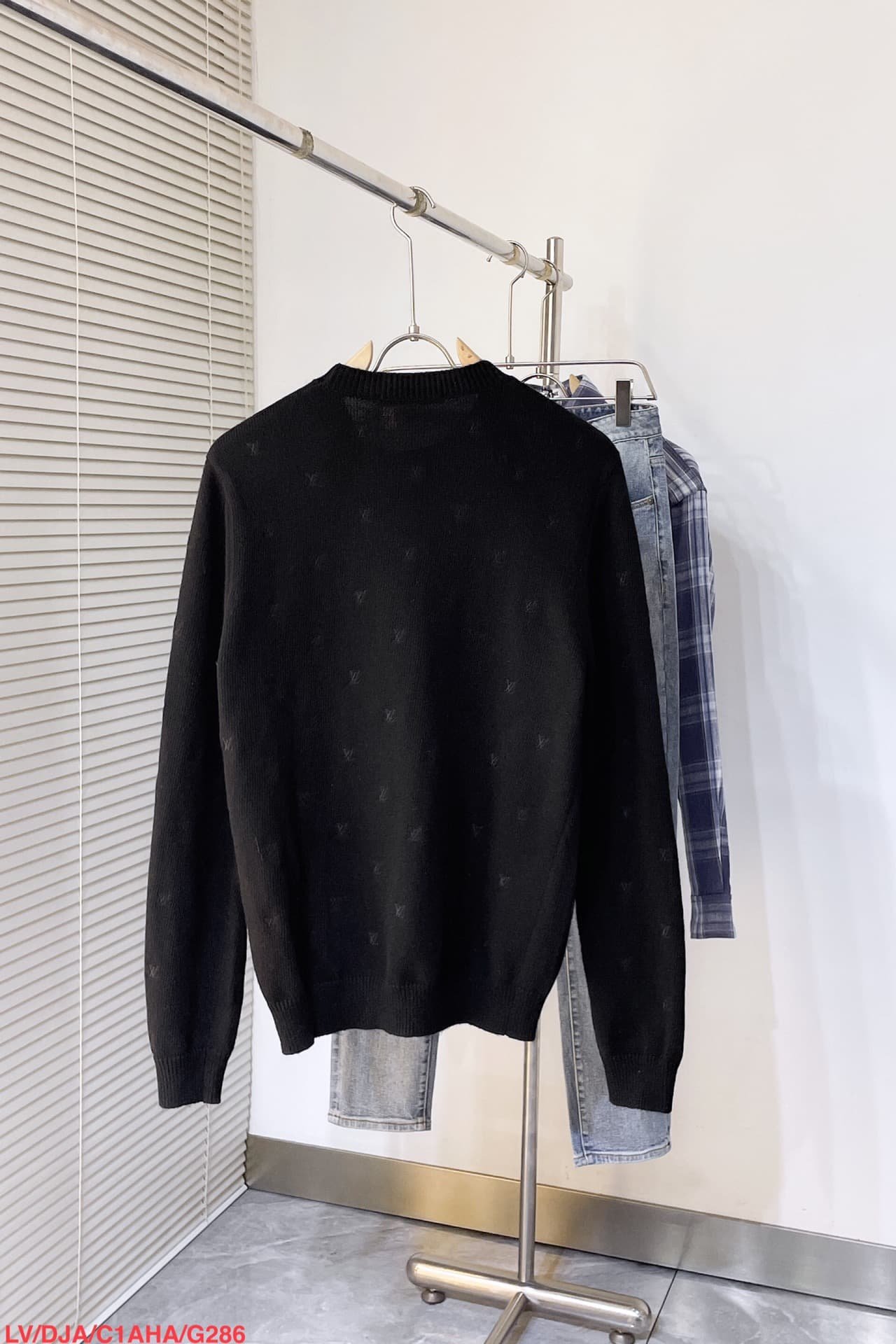 LV Embroidered Signature Merino Crewneck