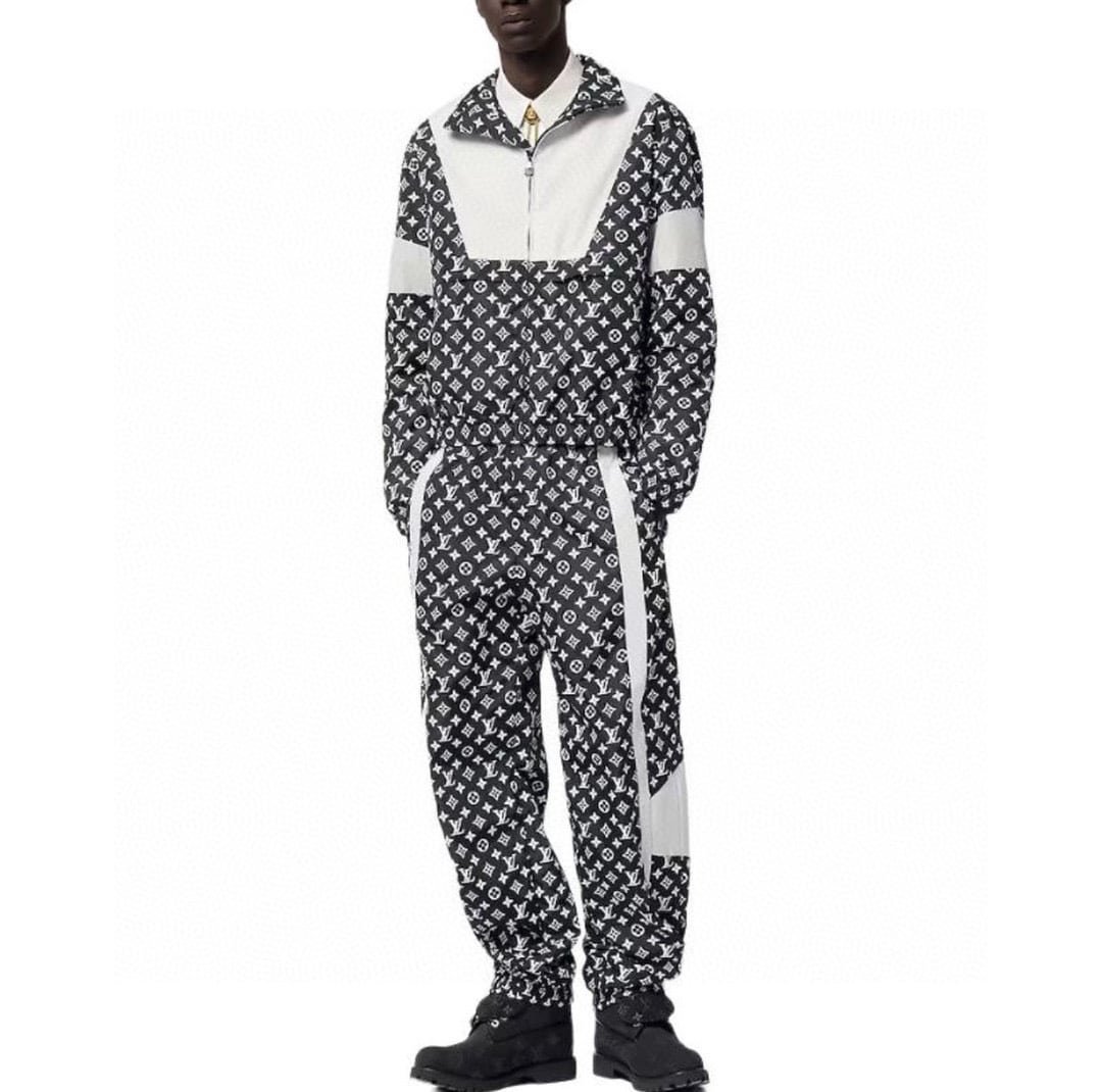 LV Monogram Printed Technical Track Top+Pants
