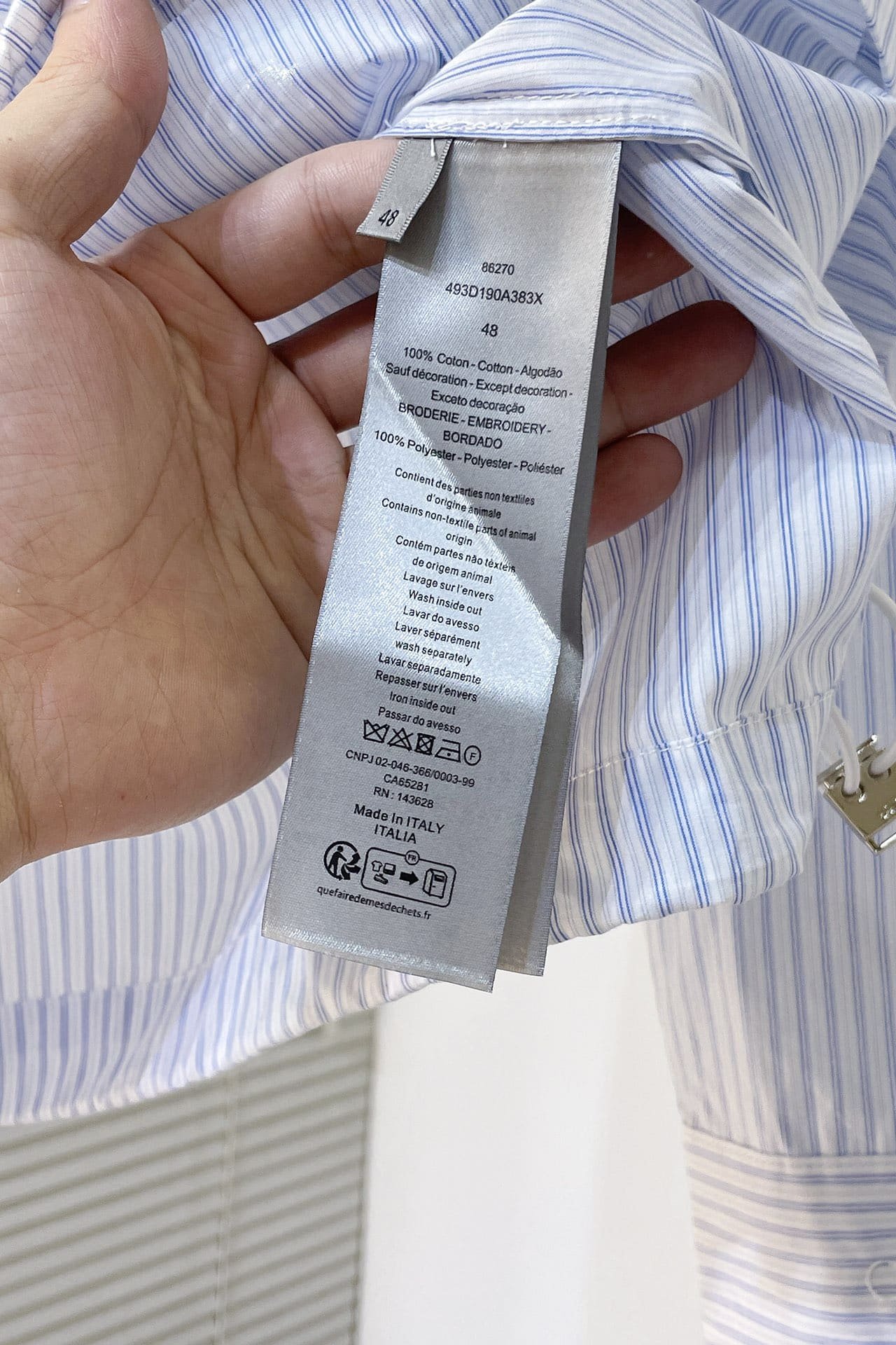 Christian Dior Couture Embroidered Shirt