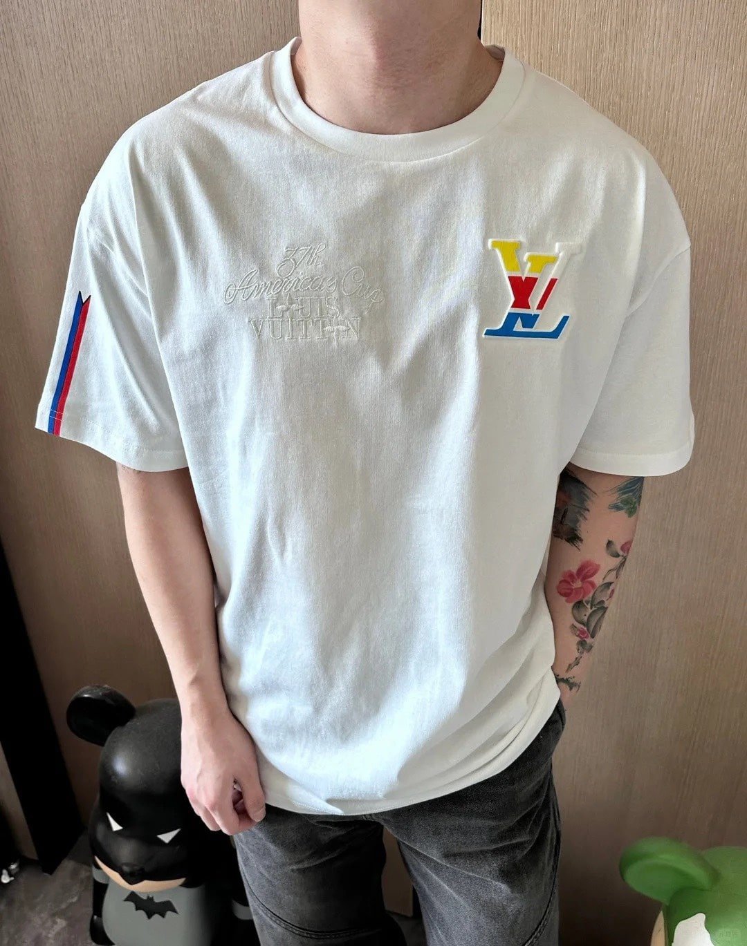 LV Graphic Cotton T-Shirt