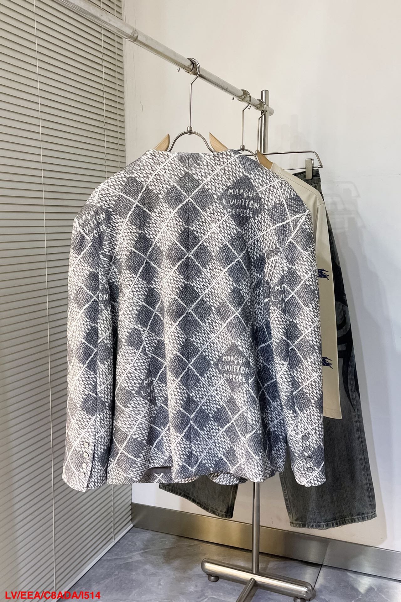Chic Collarless Wool Jacket