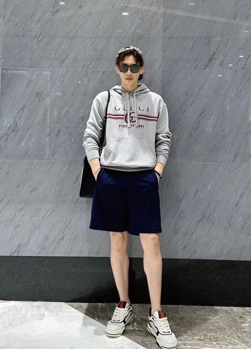 Gucci cotton jersey hooded sweatshirt