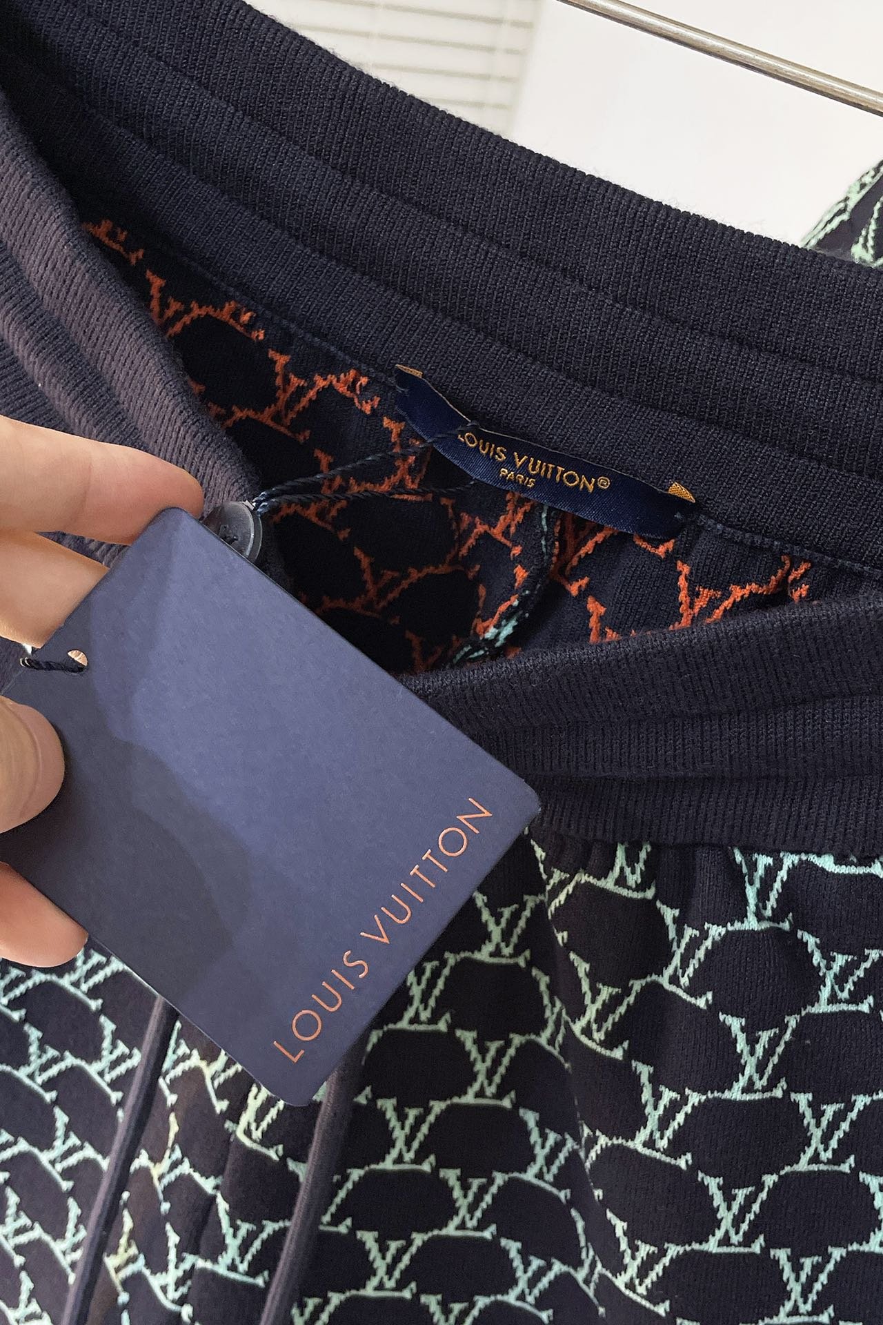 LV Double Face Cotton Jersey Bomber+Shorts