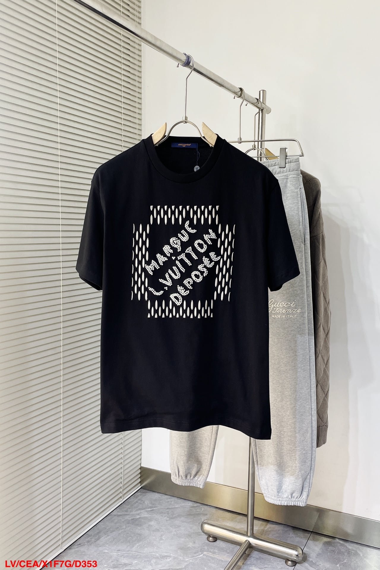 LV Embroidered Signature Cotton T-Shirt