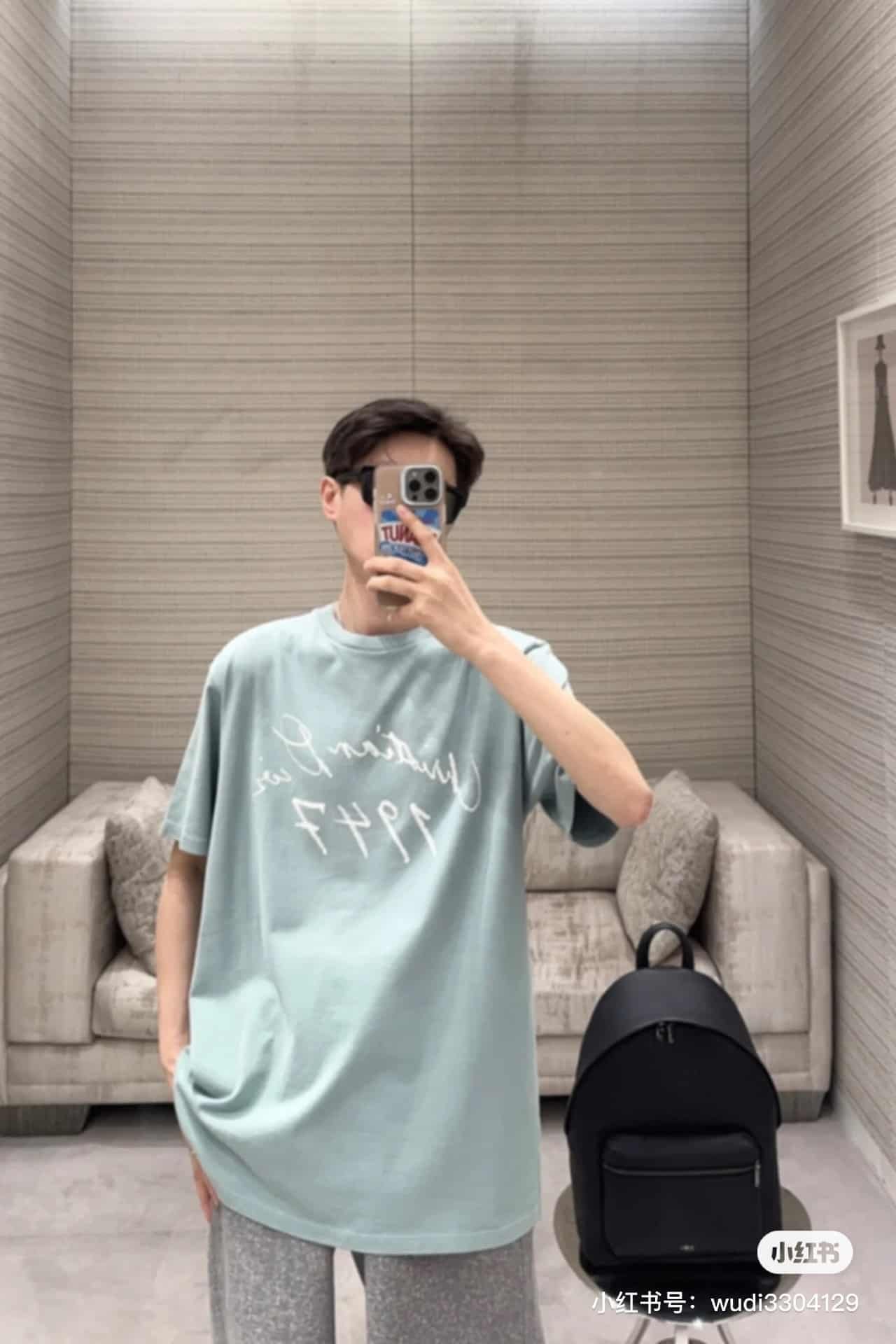 Handwritten Christian Dior T-Shirt, Relaxed Fit