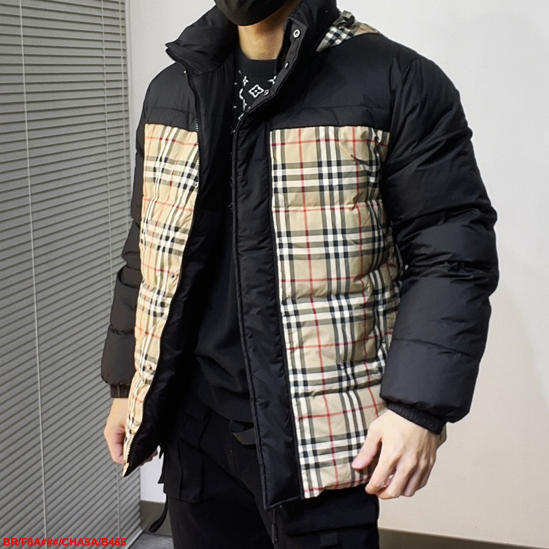 Reversible Check Puffer Jacket