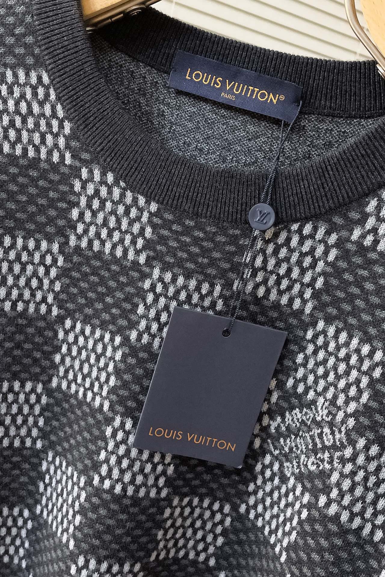 Damier Wool Crewneck
