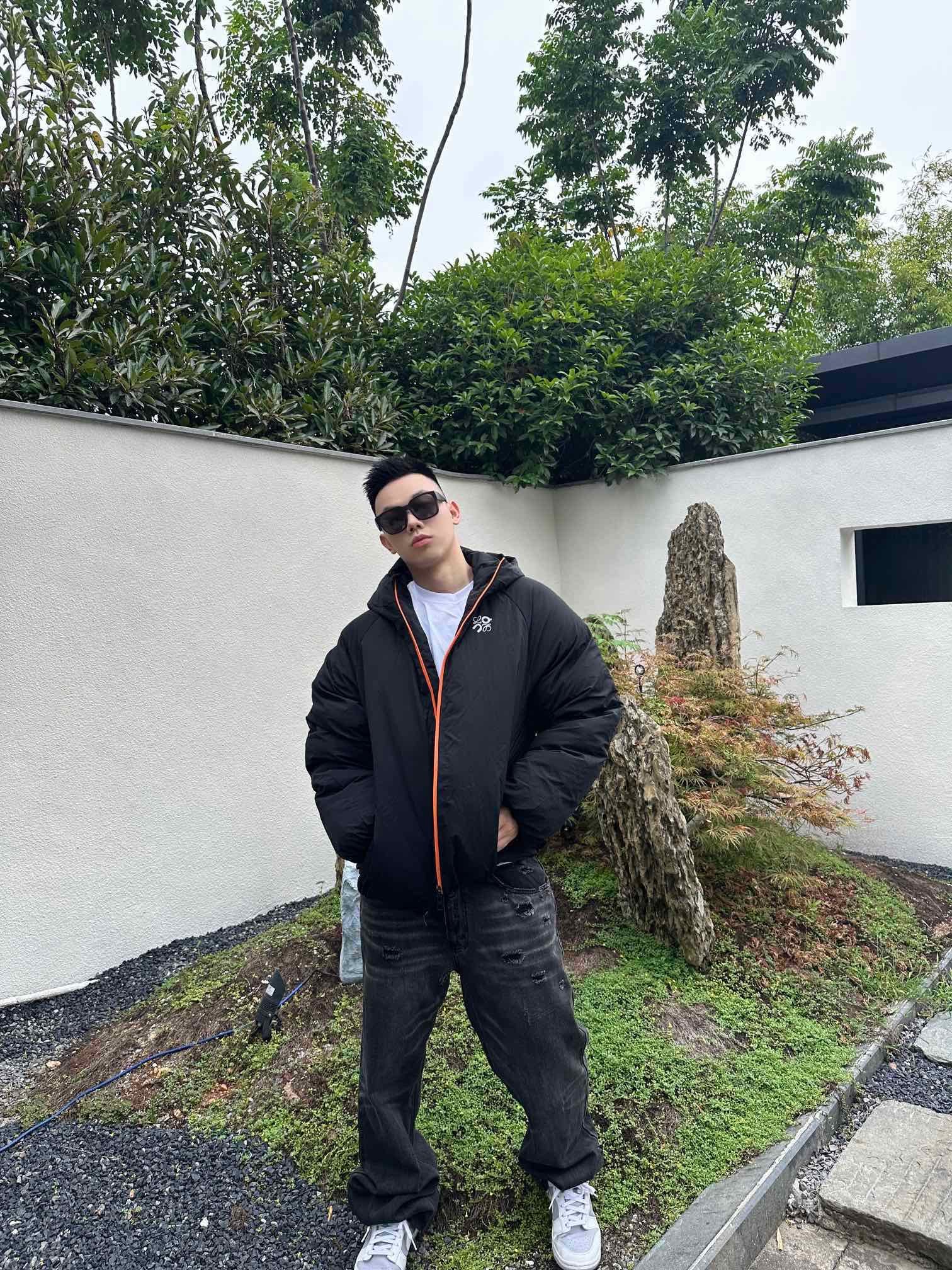 LOEWE x ON down jacket