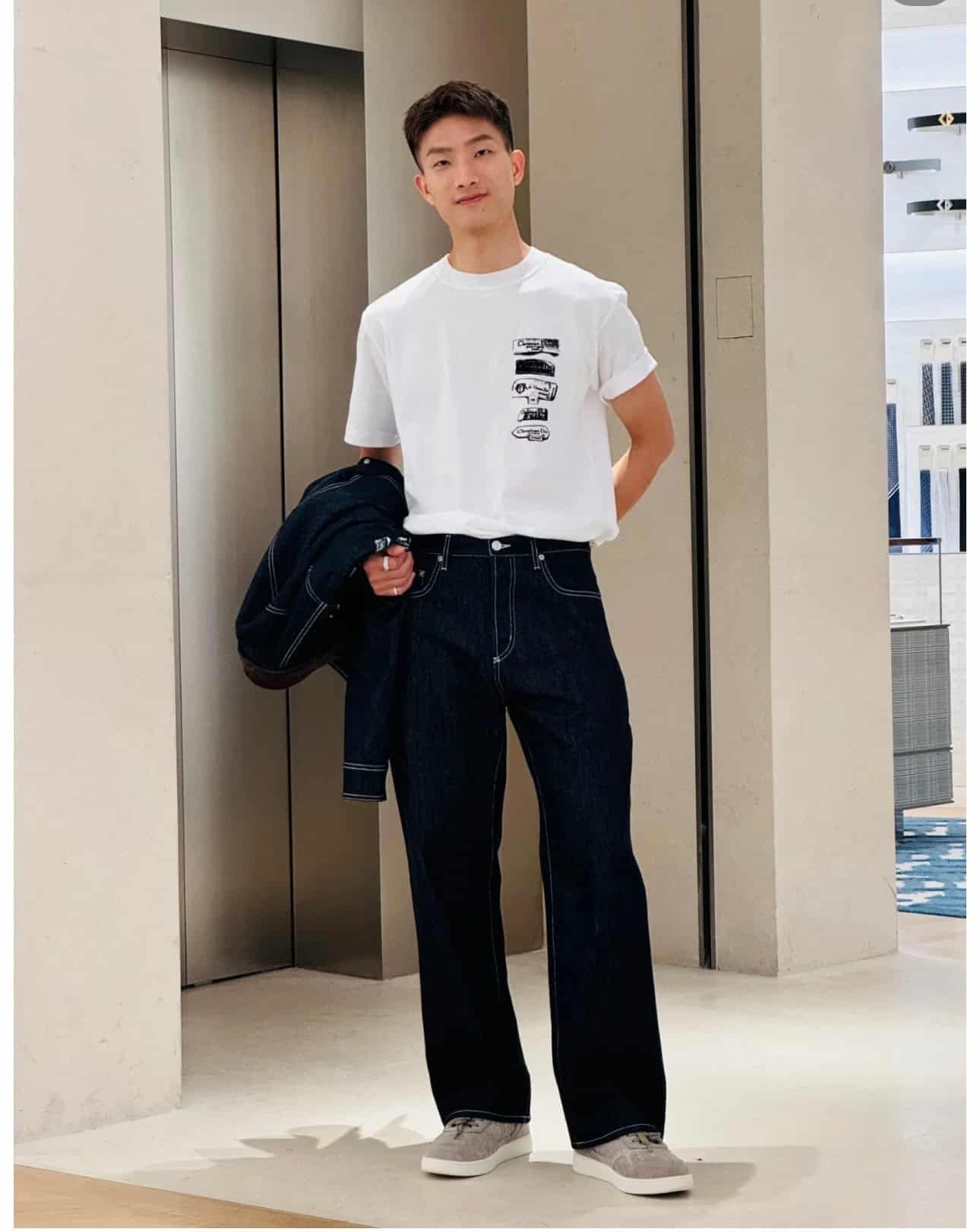 Dior Archives Labels T-Shirt, Relaxed Fit