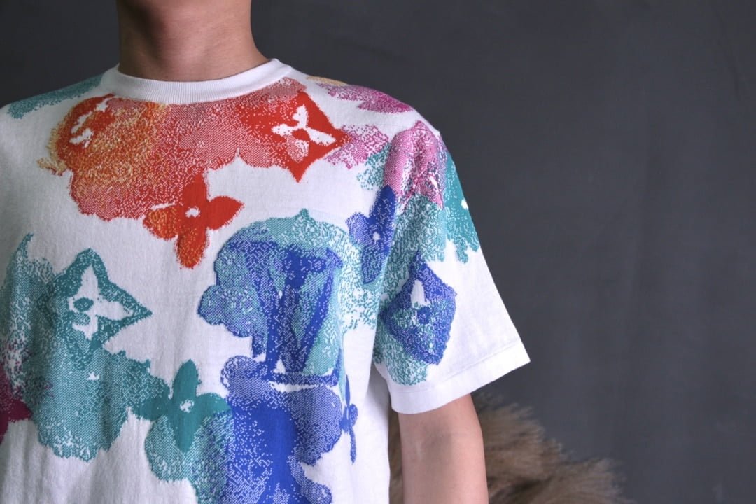 LV Jacquard Knit Short Sleeve T-Shirt