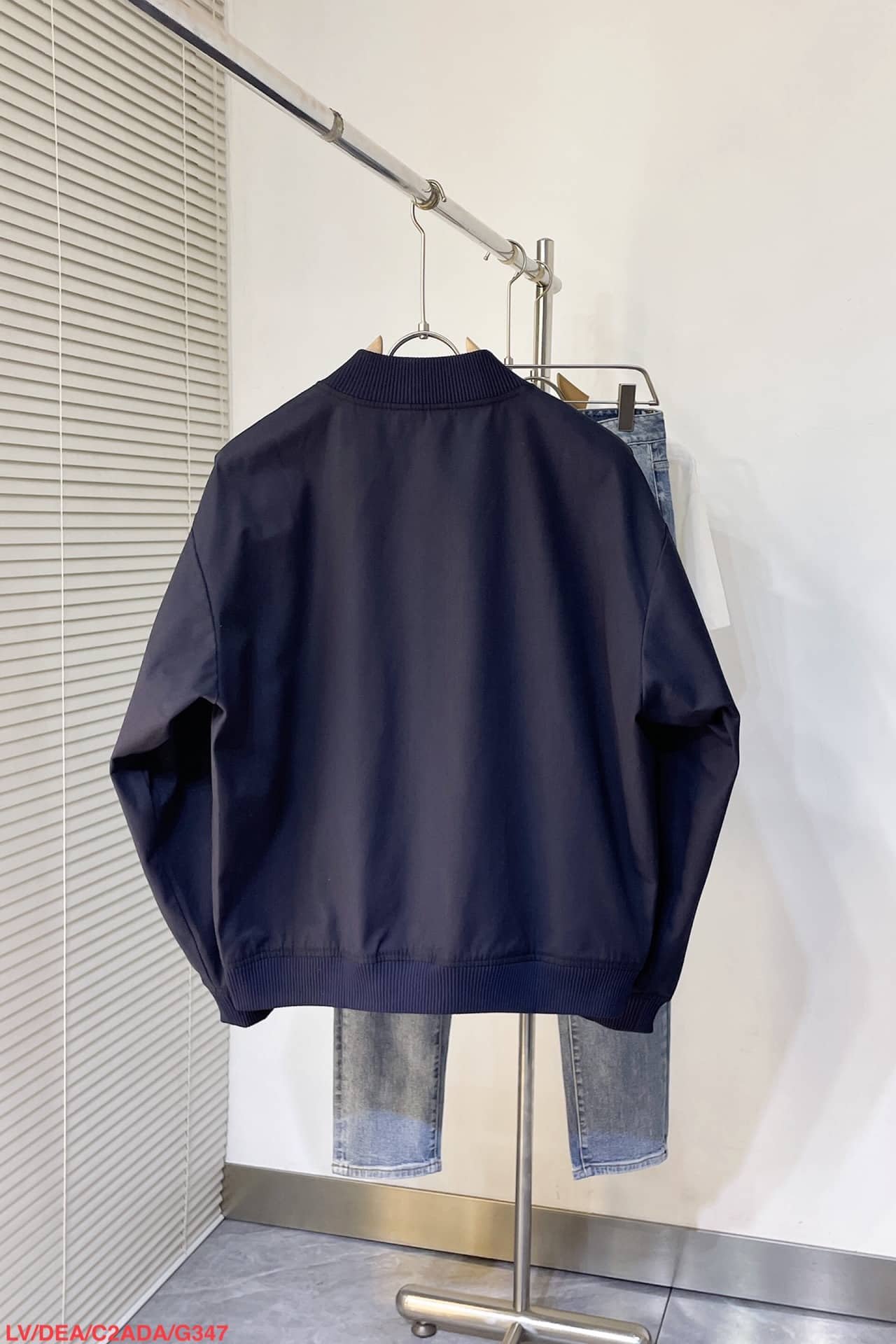 LV Embroidered Cotton Bomber