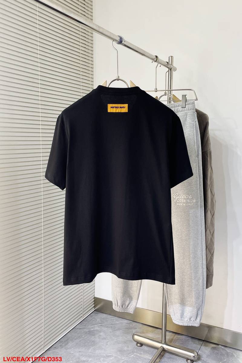 LV Embroidered Signature Cotton T-Shirt