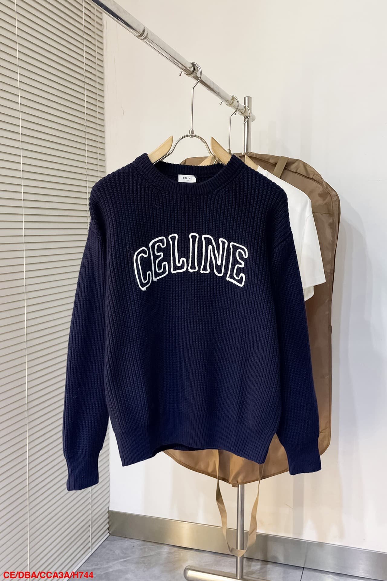 celine oversized sweater in ribbed wool