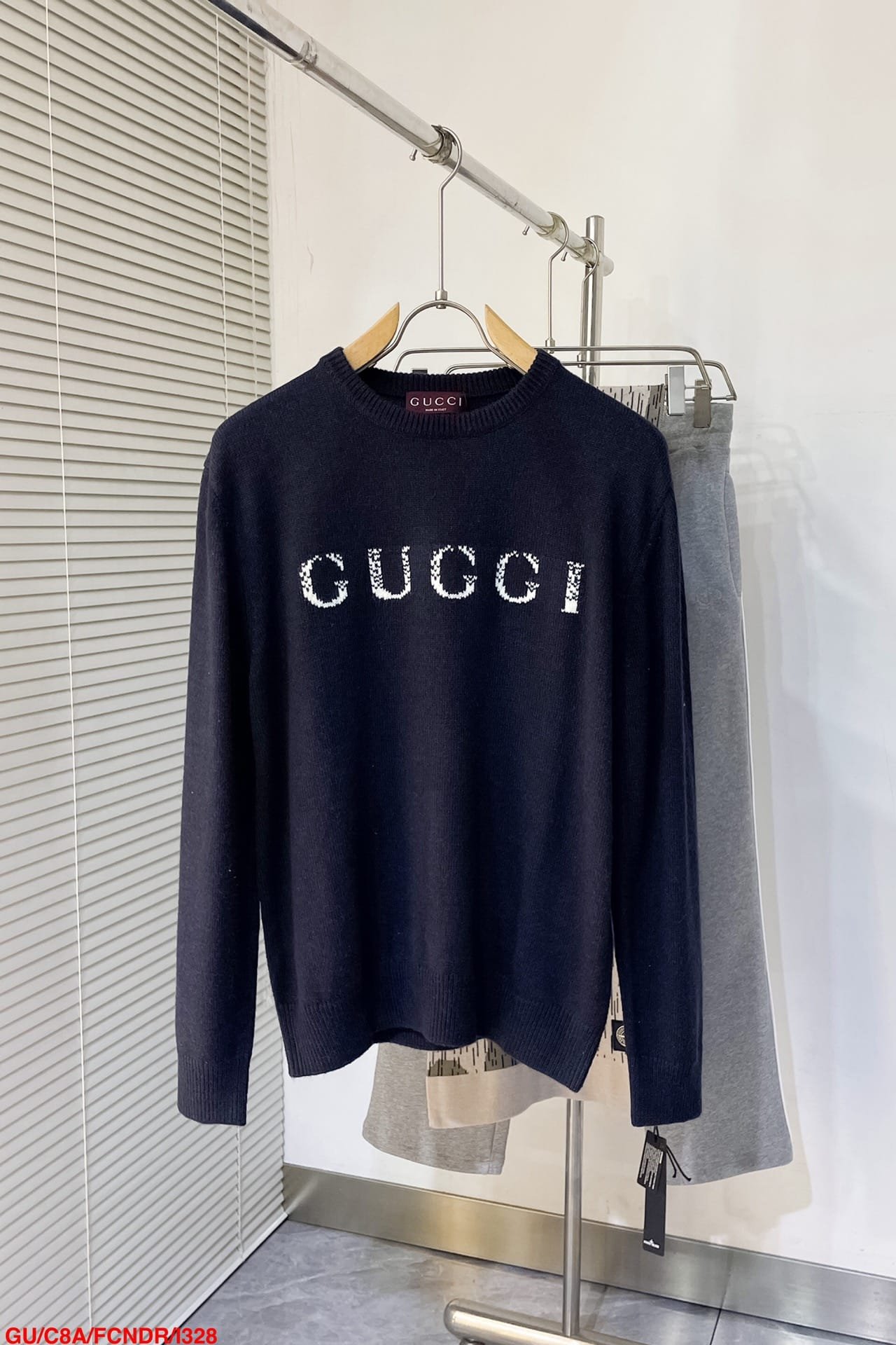 Wool sweater with Gucci intarsia