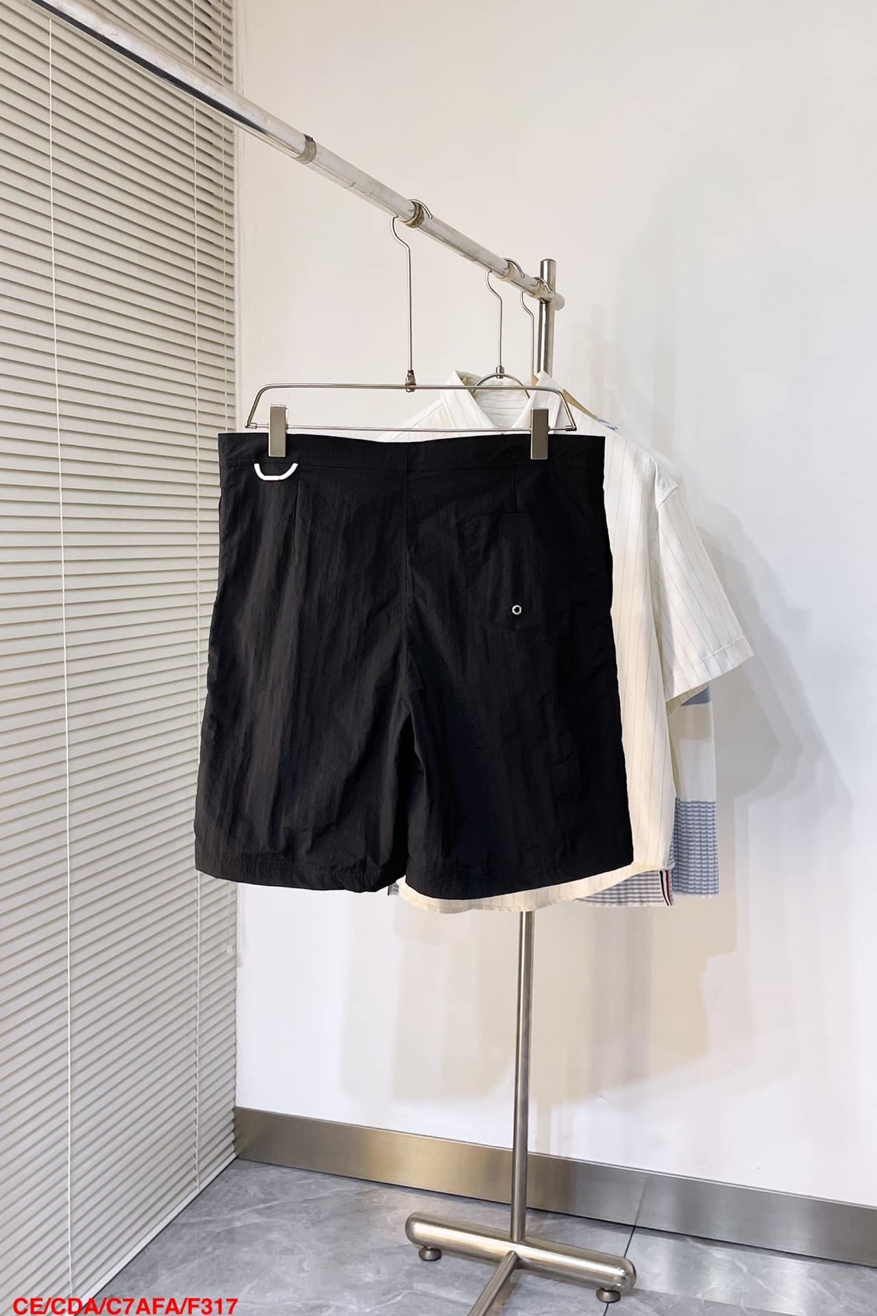 Celine swim shorts in nylon black