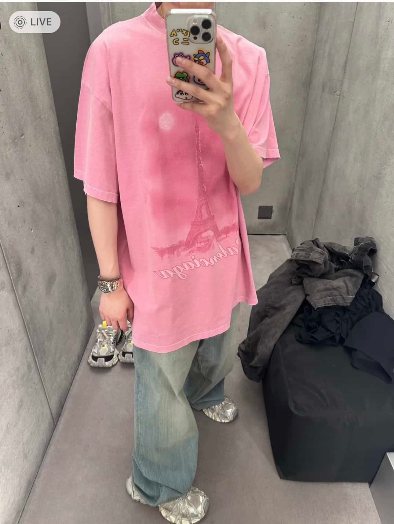 Balenciaga Paris Moon T-Shirt Oversized