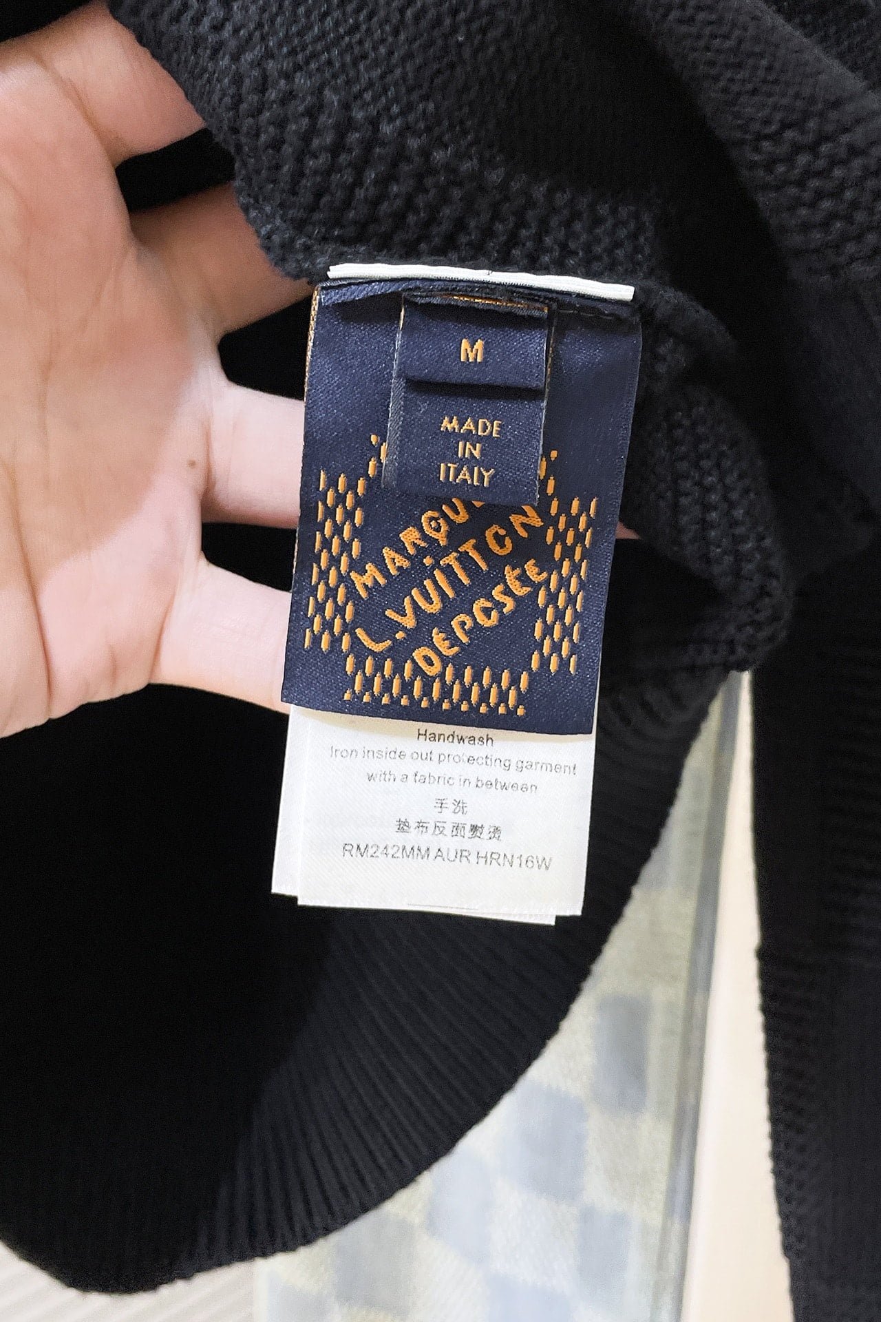 LV Damier Stitch Crewneck