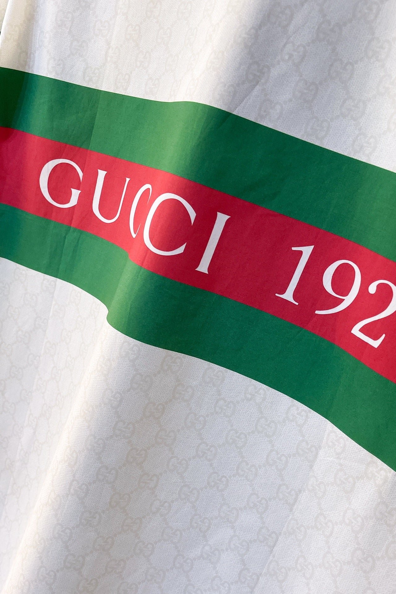 Gucci gg cotton shirt with web